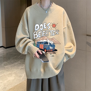 半高领毛衣男士大码针织衫男毛线衣男 M18269-P45 加绒款-P65图片