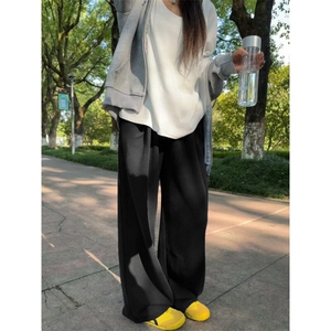 直筒小众长裤宽松时尚休闲百搭卫裤 JHTP01：17：39图片