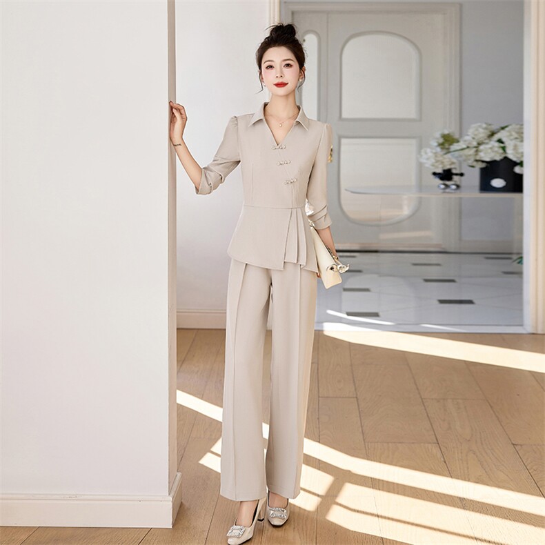 春季上衣裤子两件套套装喜婆婆礼服高贵年轻结婚衣服妈妈喜服婚宴,女装套装/套裙,妙形