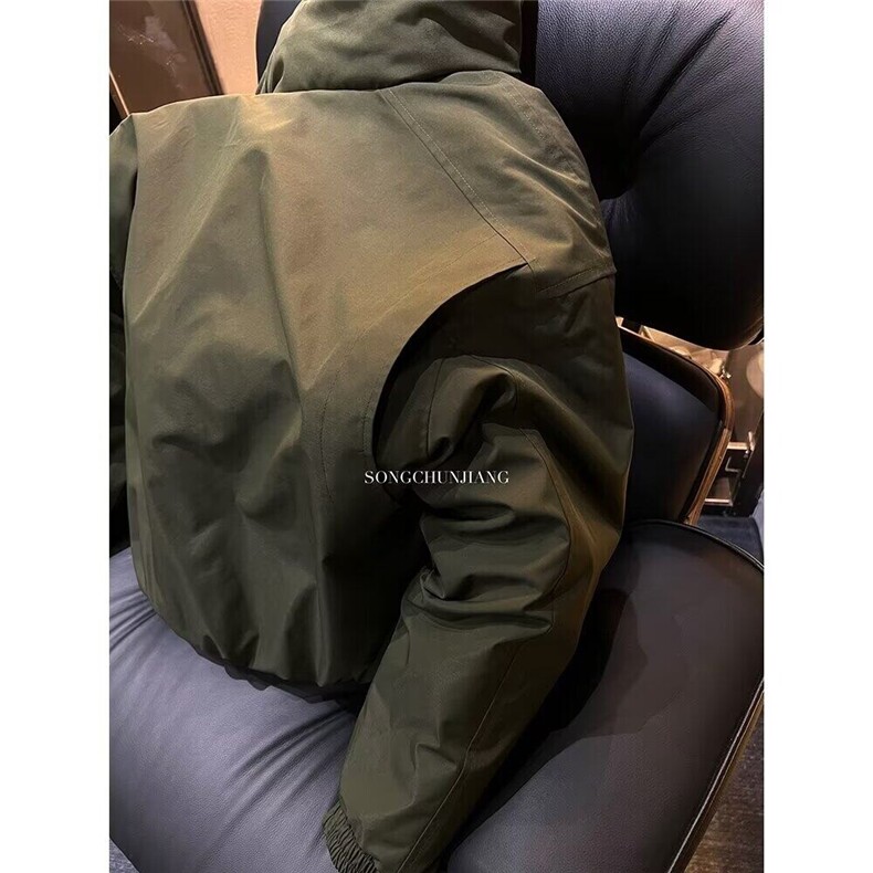 轻骑兵短款夹克棉服男秋冬季立领廓形工装棉衣加厚外套MM03P105,男装夹克,电商D256-2(原A064-2)