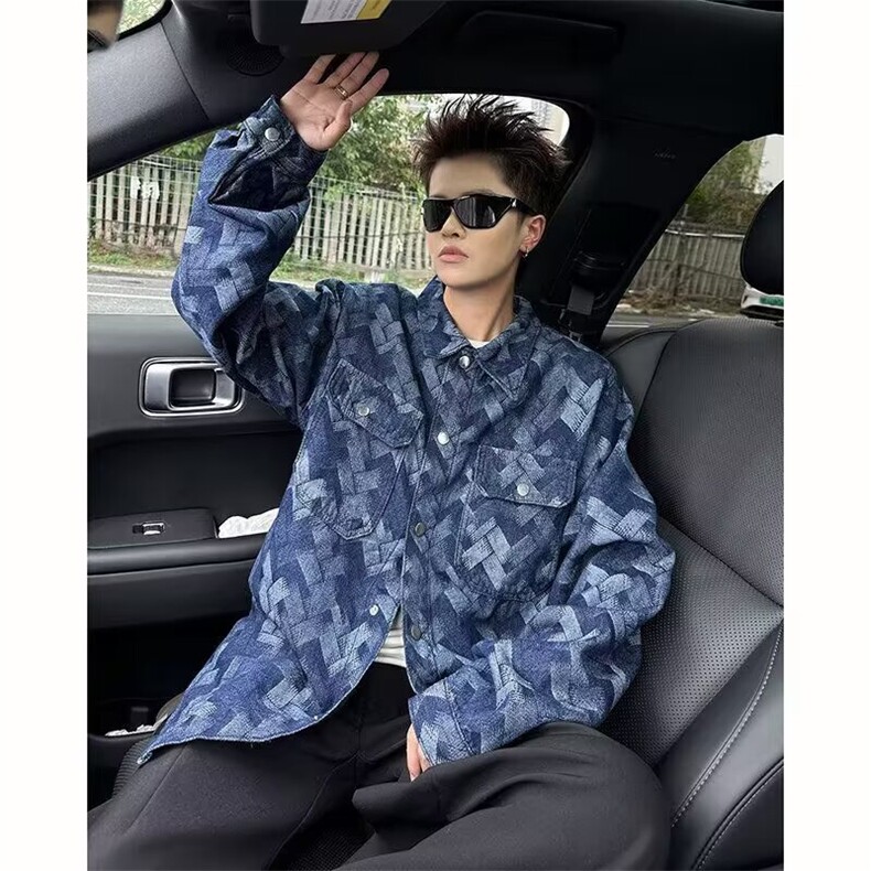 网络图现货美式潮牌新款痞帅宽松工装水洗牛仔外套JC06-P52,男装工装外套,星座715-7