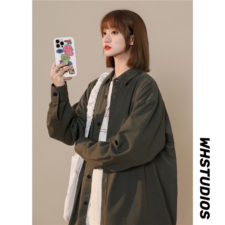 情侣衬衫纯棉纯色A158-CS01-P38,女装衬衫,电商A158-1