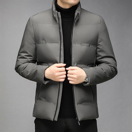 男士新款短款棉衣冬季棉服纯色休闲立领外套中年男装GR3581-P105，男装棉衣，电商B212（原钱塘6029）