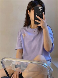 新款，小天使前后印花T图片