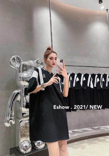 2021爱特儿风情撞色丅裙，女装，爱特儿AITER