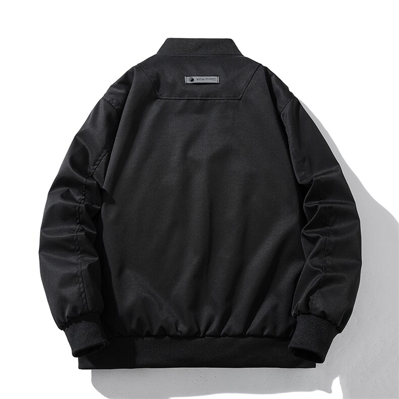 现货2色简约街头棒球服棉服外套秋冬,男装棉衣,电商A105