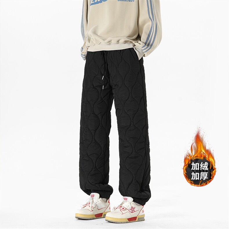 冬季新款保暖加厚束脚棉裤XZ806-CK03066-P58-控78，男装棉裤，四季星座806
