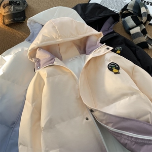 XZ230-1MY01水墨扎染渐变宽松平铺户外机能休闲连帽棉服P128控158图片