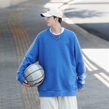 ！秋季上衣男圆领卫衣男装港风长袖t恤男外套男W103-P33，男装卫衣，星座815-2