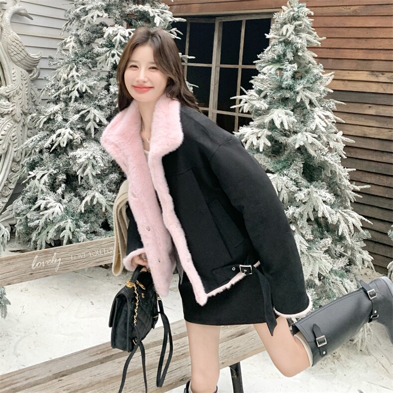 新款！冬装环保皮草两面穿派克服皮毛一体2C133-8985-P225-K328,女装派克服,2C133