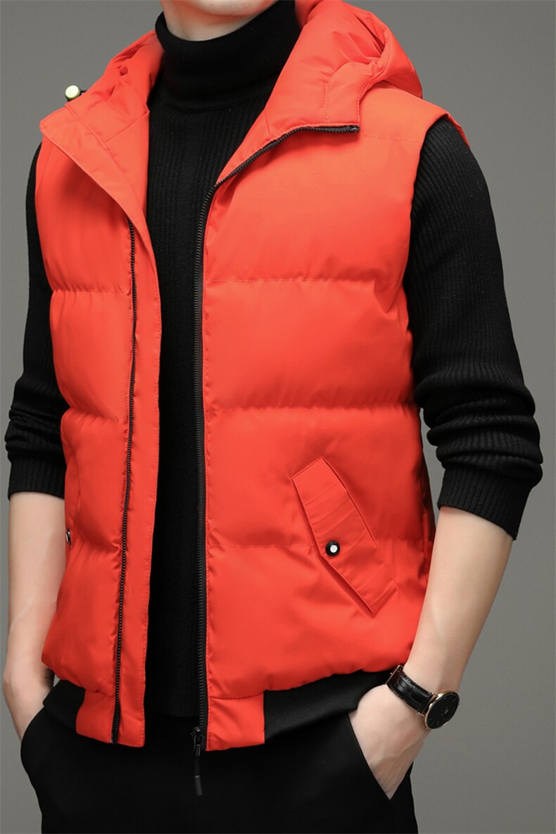 冬季马甲男士保暖休闲棉衣马甲外套连帽宽松棉服SFT98838-P100,男装背心/马甲,电商B212（原钱塘6029）