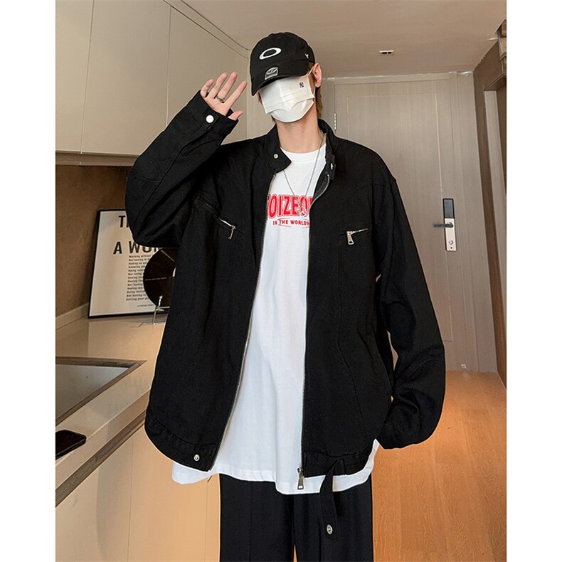 现货秋季哈灵顿工装短款牛仔外套男品质夹克女JK22-P78控118,男装夹克,星座205-5