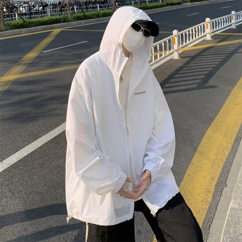 连帽户外防晒外套男女夏季轻薄透气vintage美式冲锋衣服FS76-p36,男装夹克,星座1008