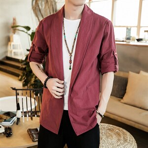 风春季大码休闲夹克衫中式斗篷小外套开衫男士披风JK609P65，男装夹克，钱塘788(原4013)