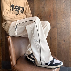 灯芯绒裤子男秋冬季美式vibe运动休闲裤宽松垂感长裤K4647-P38，男装休闲裤，星座412-3