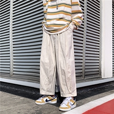 2023复古街头嘻哈慵懒松垮灯笼裤休闲裤工装裤男女9分裤AK297-P35，男装休闲裤，星座601-2