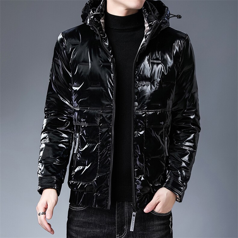 XS98279冬季男士羽绒服外套男装连帽修身白鸭绒潮流帅气P251图片
