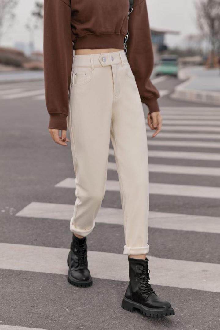 加厚绒牛仔哈伦裤，其它，茂源祥