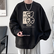 麂皮绒卫衣男大码重磅长袖t恤男JW81352-P35，男装卫衣，电商A040