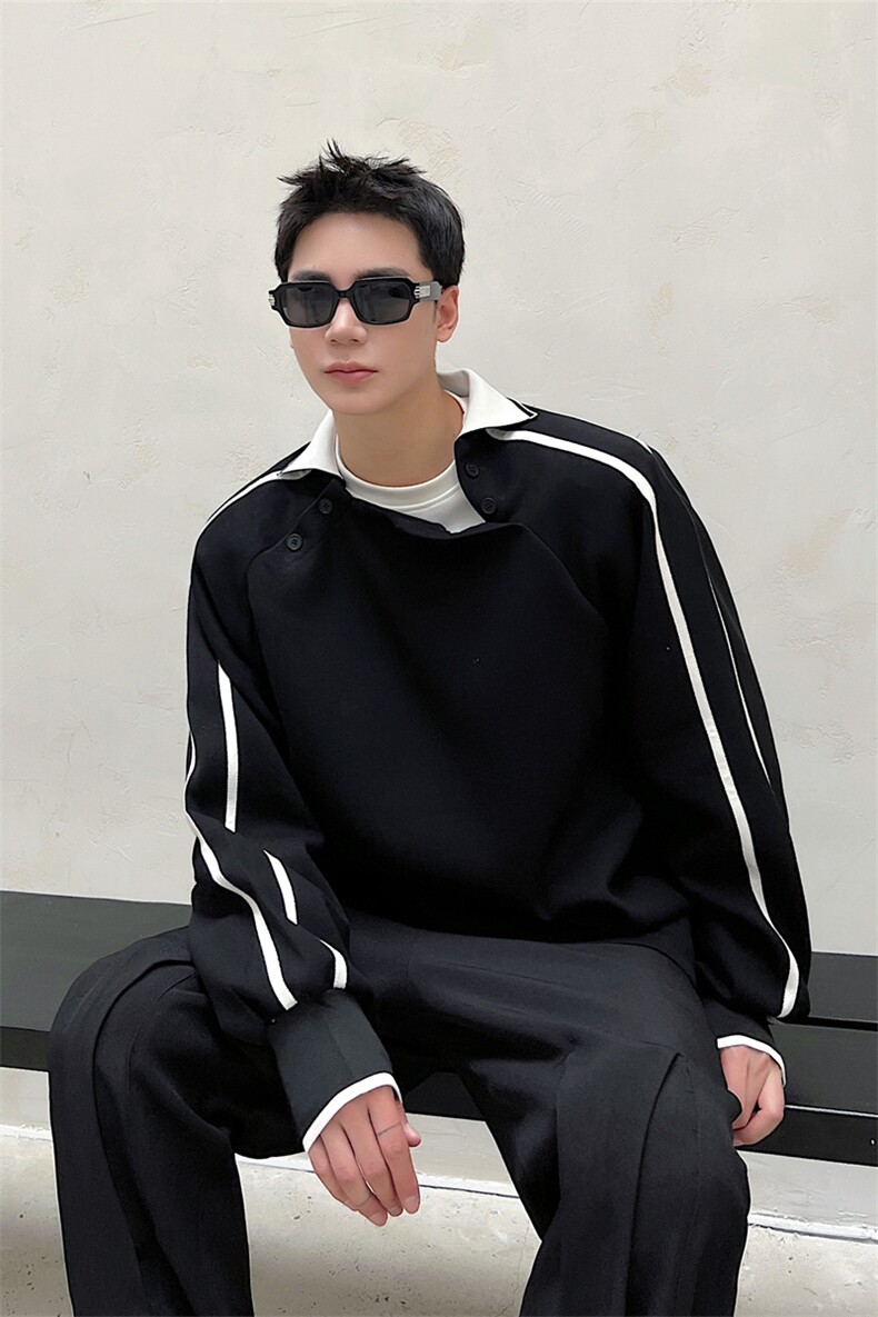 暗黑小众拉条卫衣男P115,男装卫衣,星座1111（原C206）