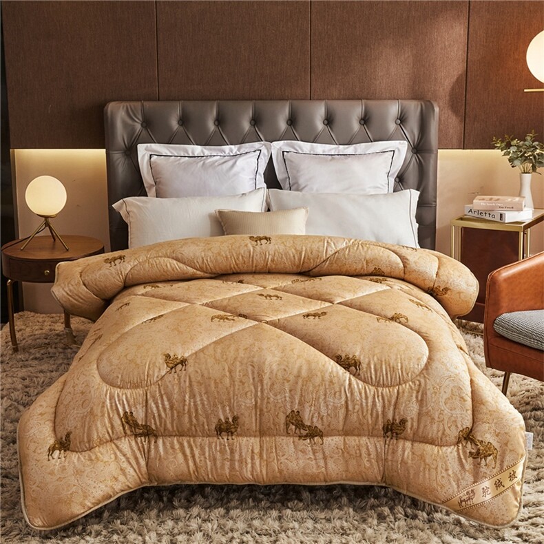 新款驼毛被加厚冬被驼绒被子厚被芯，被套/被芯，一起卖家纺