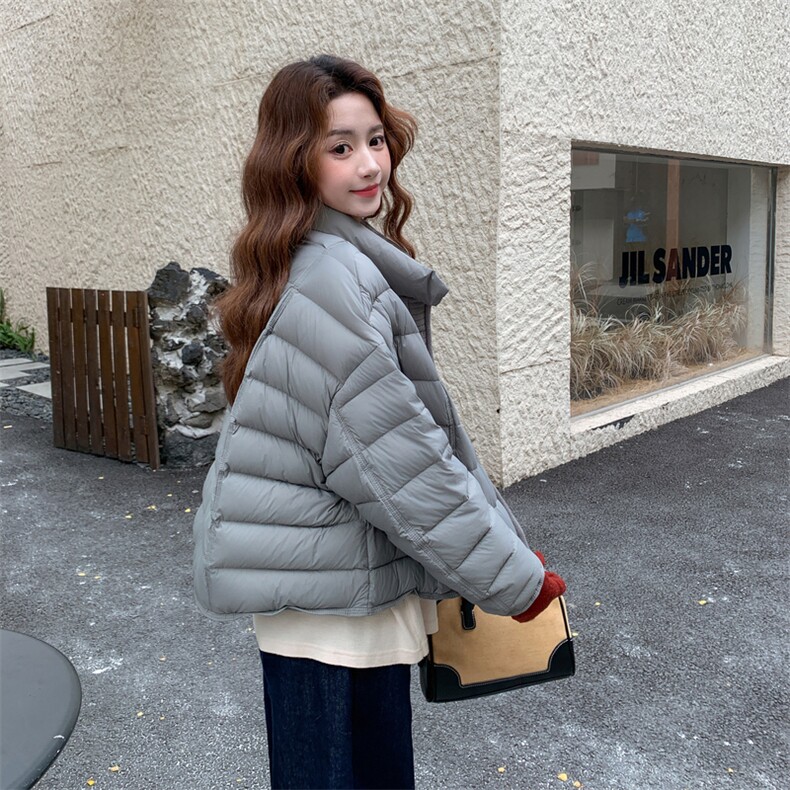 现货主推~秋冬新款针织拼接羽绒服外套90绒2B237-6132-P295-K418,女装羽绒服,2B237