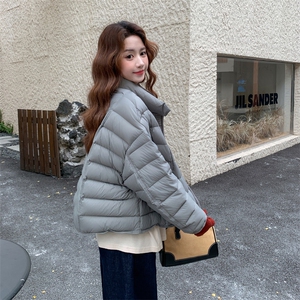 现货主推~秋冬新款针织拼接羽绒服外套90绒2B237-6132-P295-K418图片