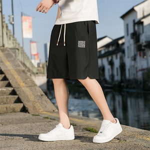 新款休闲裤短裤风五分裤中性风裤刺绣K303-P35图片