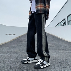 2023春季新款美式高街重工艺水洗直筒牛仔裤货号K692P55，男装牛仔裤，电商A063