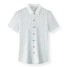 AD5826钱塘2020-3夏季男士精品商务休闲短袖衬衫P75，男装衬衫，钱塘207-3