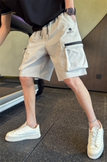 夏季工装短裤男2025新款冰丝速干宽松侧袋中裤五分裤子D930控68，男装牛仔裤，电商C208