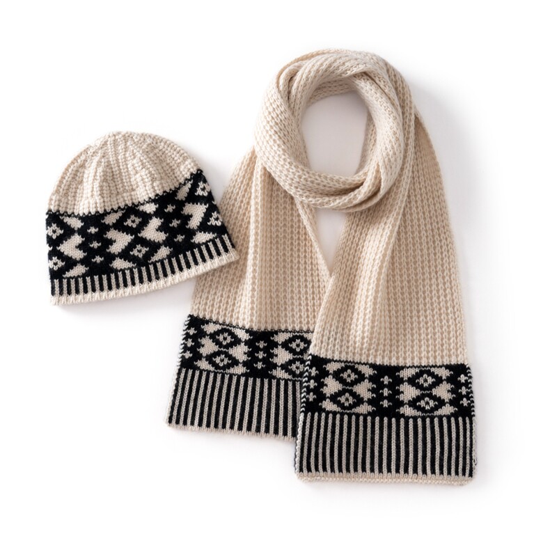 2025秋冬新款羊绒帽女100%纯山羊绒复古提花保暖宽松柔软渔夫帽，周边，朴石羊绒