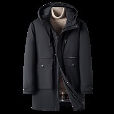 连帽羽绒男冬季保暖商务休闲外套中年爸爸男装羽绒服ZL7793-P300，男装羽绒服，电商B212（原钱塘6029）