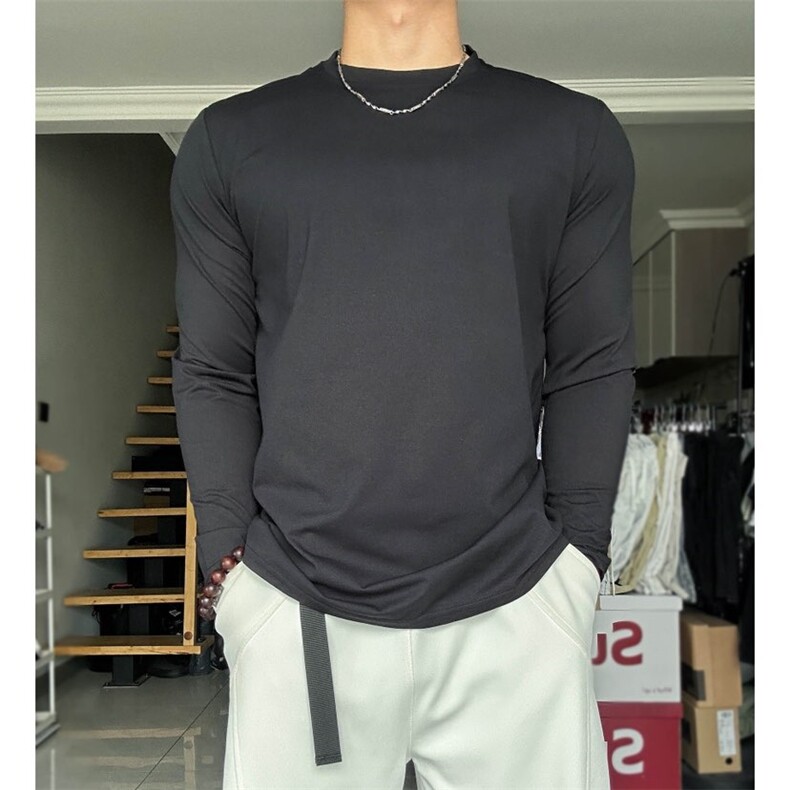 GYM秋冬德绒长袖打底衫ZW0150-特批30,男装T恤,星座313A(原308A-2)
