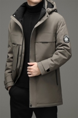 21冬季新款羽绒服男士中长款连帽宽松休闲羽绒外套SNDAF3313-P285，男装羽绒服，电商B212（原钱塘6029）