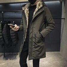 男士中长款棉袄外套2020冬季新款棉服加厚保暖羽绒棉衣DS219T，男装棉衣，电商A102