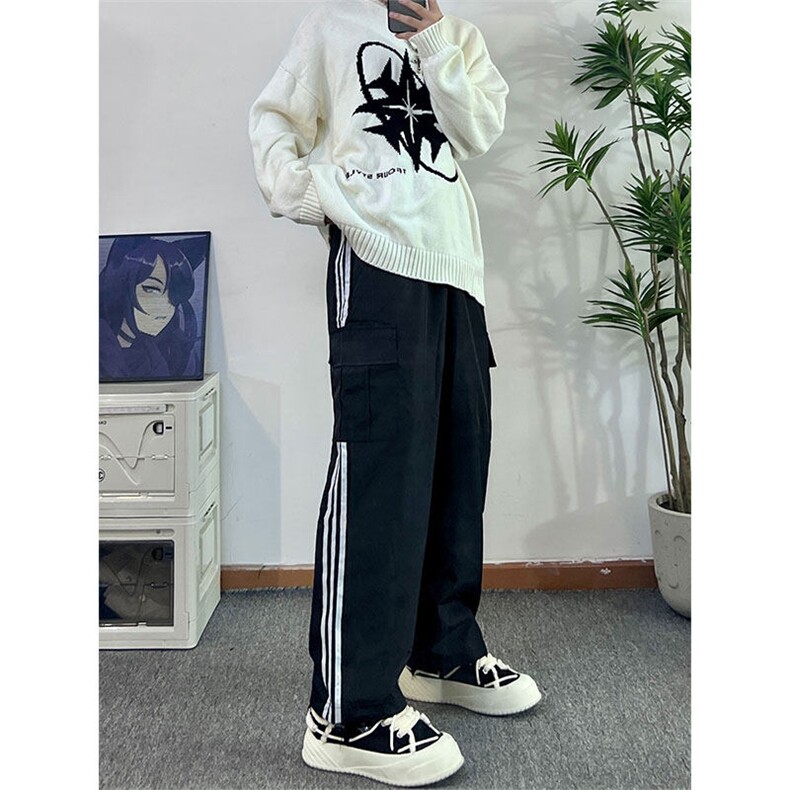 美式复古巴黎神裤hiphop嘻哈速干工装裤潮牌 XZ-310A-4-KZ10图片