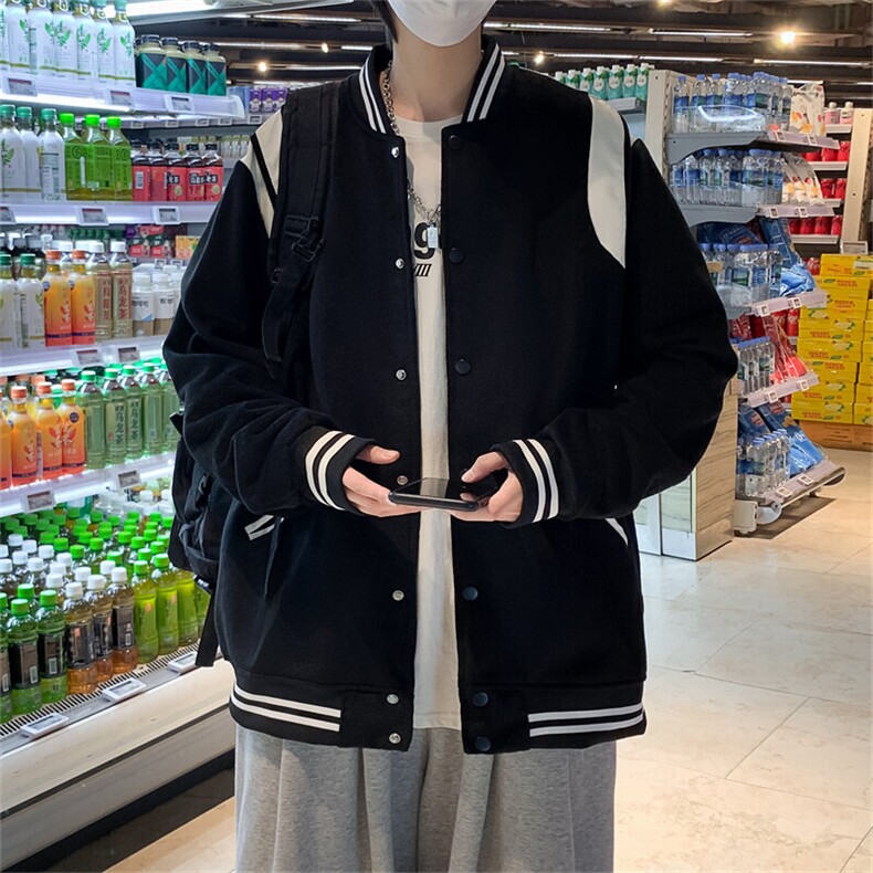 25年早春新款棒球外套男女高街嘻哈街头潮情侣夹克~B314特批p50,男装夹克,星座601-2