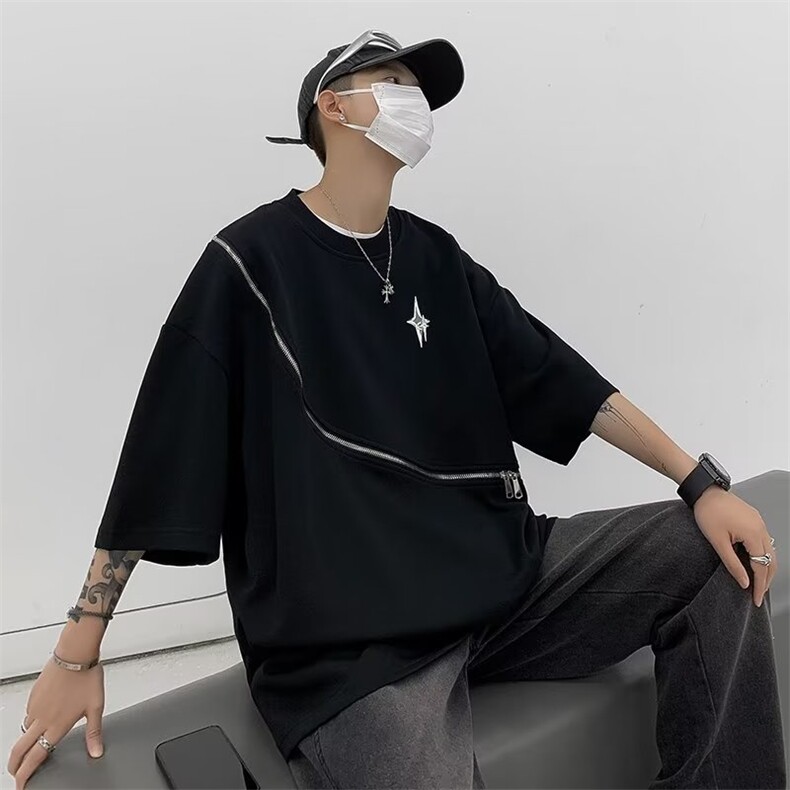 2024春夏季新款男休闲圆领短袖T恤T39P35,男装T恤,星座1116-2