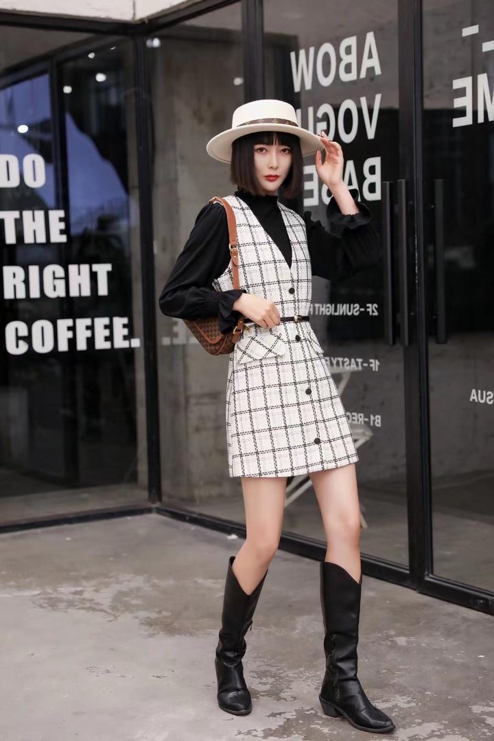 两件套连衣裙，,女装连衣裙,博内歌特