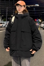 冬上新加棉加厚棉服中性百搭连帽棉衣外套男女8318-P130控价178，男装棉衣，电商A441-1