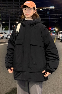 冬上新加棉加厚棉服中性百搭连帽棉衣外套男女 8318-P130控价178图片