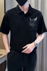 夏男翻领POLO衫拼色男休闲宽松休闲衬衣小伙A236-82563-P60，男装Polo衫，电商A236