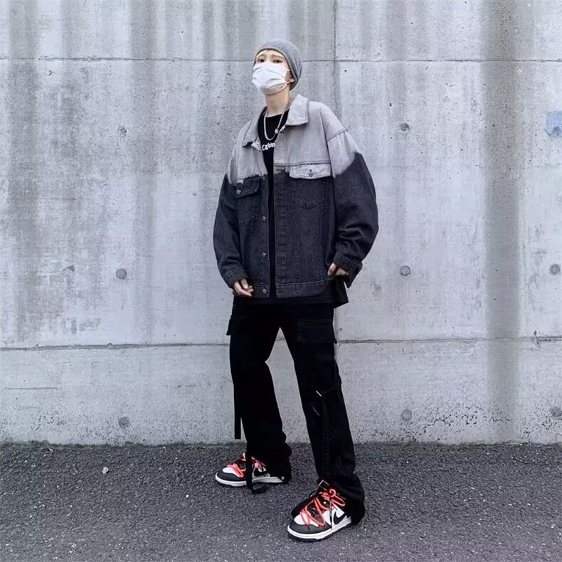 春季新款美式复古渐变牛仔外套夹克JW101P55,男装夹克,星座1116-2