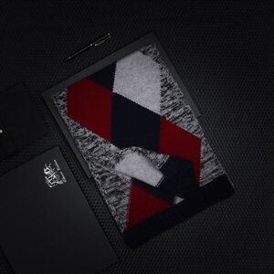 H1142山羊绒围巾男冬季羊绒保暖加厚韩版羊毛围脖高档礼盒装图片
