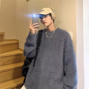 M816 P65秋冬海马毛毛衣慵懒高级感男冬季oversiz图片