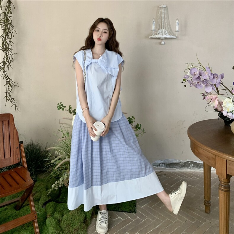 6.5设计感休闲风时尚两件套,女装套装/套裙,2D045