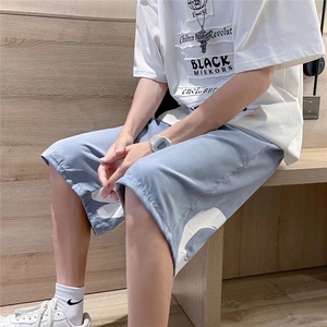 男夏季潮流时尚休闲短裤冰丝印花短裤DK70P23图片