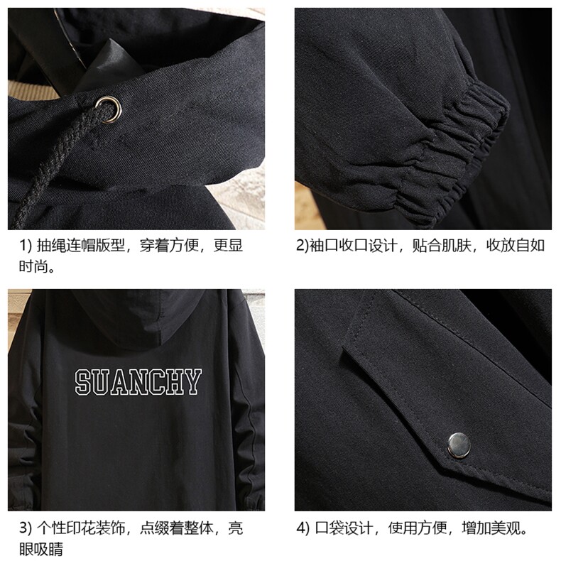 JK41229-P85纯棉连帽夹克男士大码工装夹克男砖墙,男装夹克,电商A040A