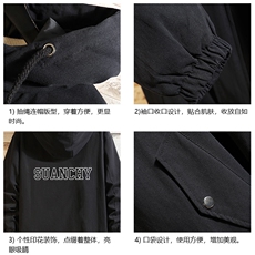 JK41229-P85纯棉连帽夹克男士大码工装夹克男砖墙，男装夹克，电商A040A